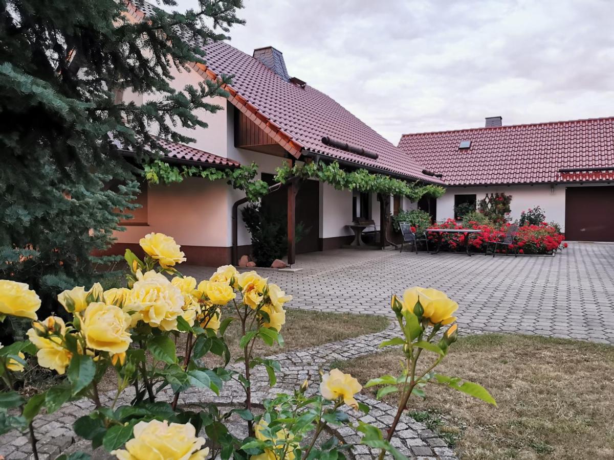 Ferienhaus Rosenhof Glaubitz Bagian luar foto